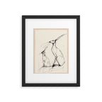 Hare Pair Framed Art Print Gallery Image 5