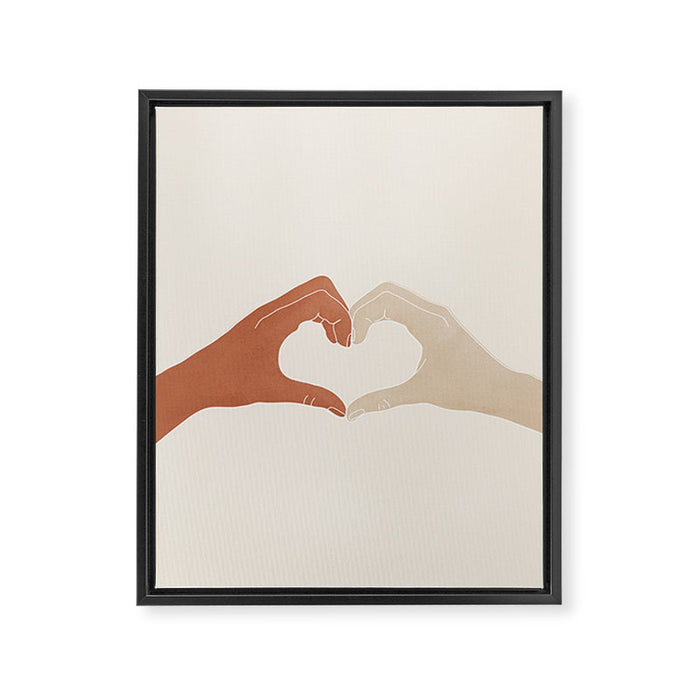Heart Framed Canvas Print Gallery Image 1