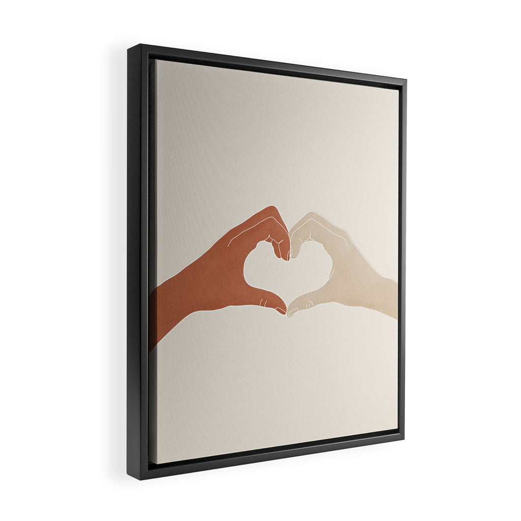 Heart Framed Canvas Print Gallery Image 2