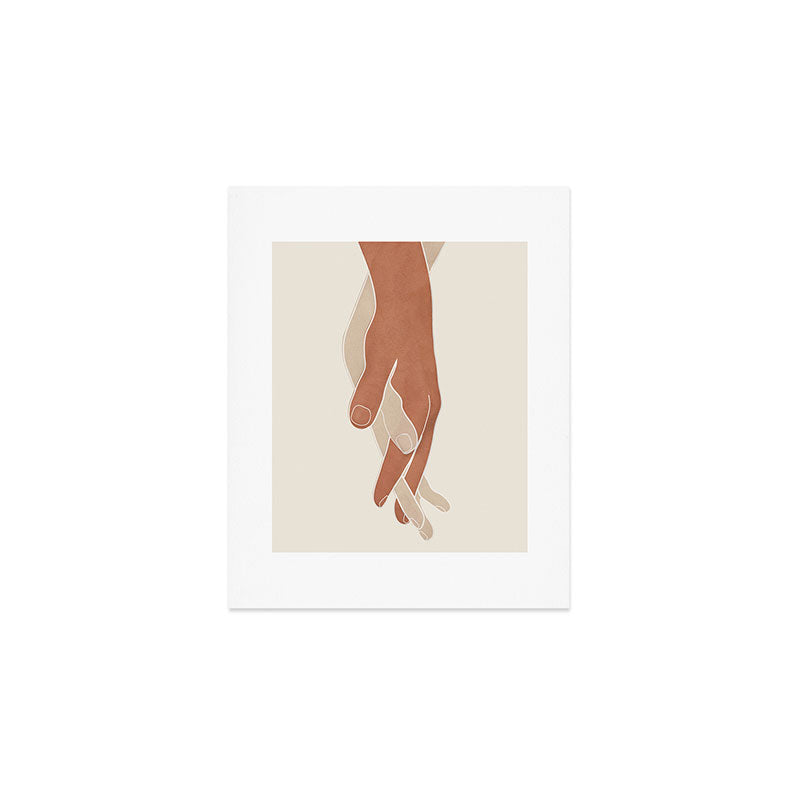 Holding Hands Art Print Gallery Image 1