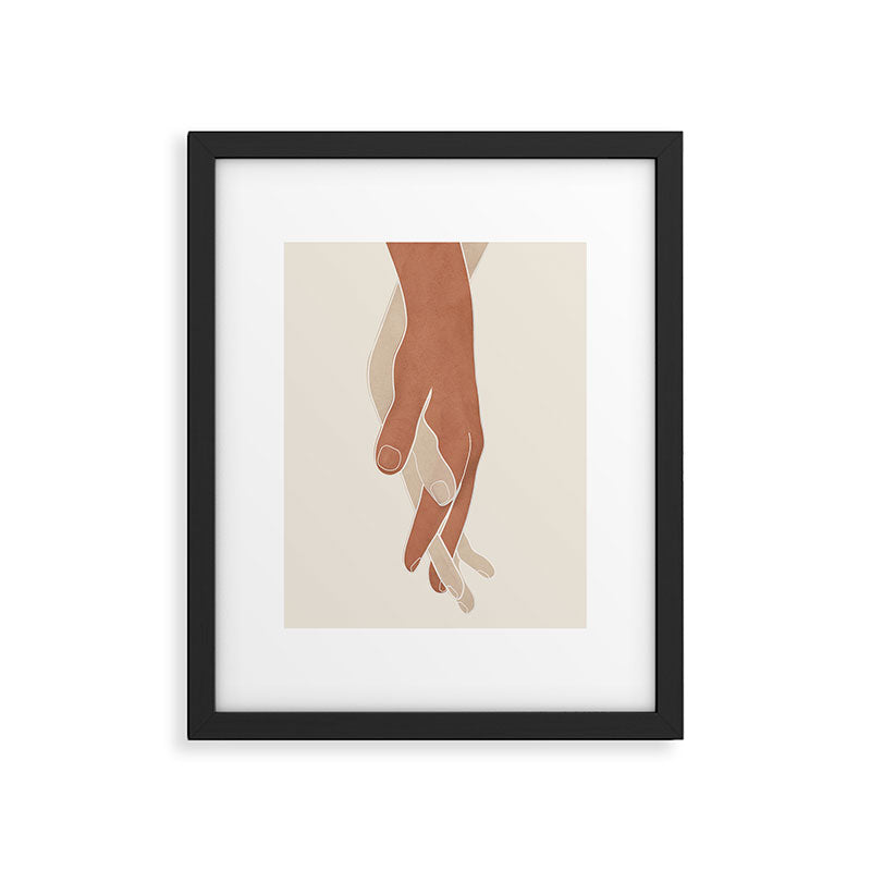 Holding Hands Framed Art Print Gallery Image 4