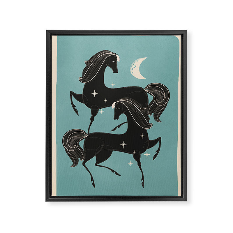 Horses 6 Framed Canvas Print Gallery Image 6
