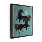 Horses 6 Framed Canvas Print Gallery Image 2