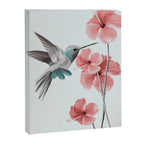 Hummingbird with Hibiscus Canvas Print Gallery Image 6