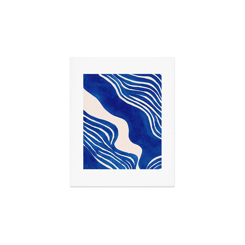 Indigo Flow Art Print Gallery Image 1