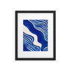 Indigo Flow Framed Art Print Gallery Image 5