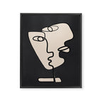 Interwoven Faces 1 Framed Canvas Print Gallery Image 6