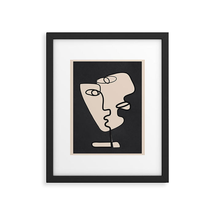 Interwoven Faces 1 Framed Art Print Gallery Image 1