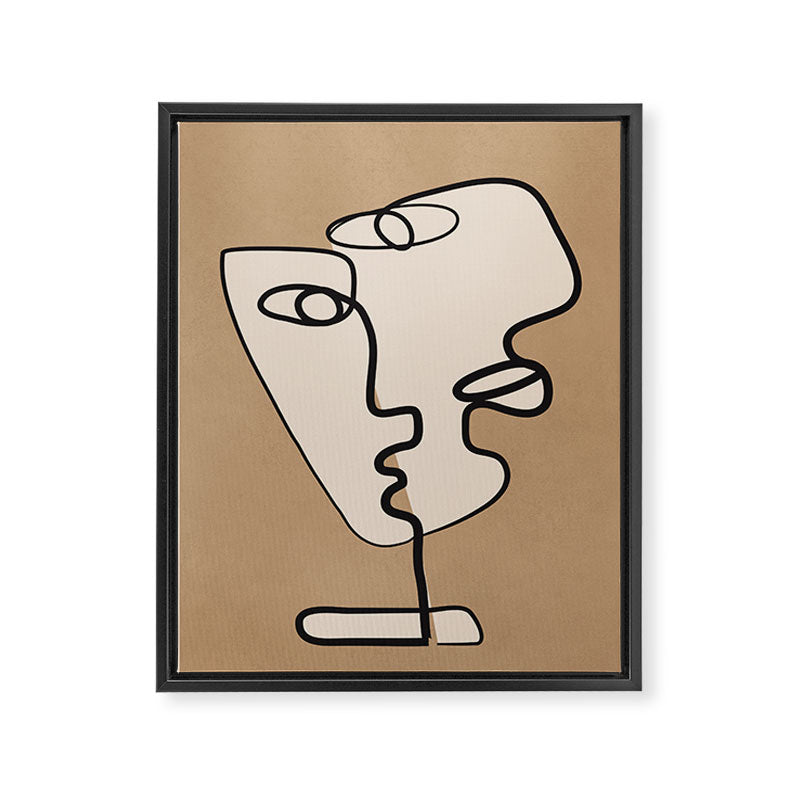 Interwoven Faces 6 Framed Canvas Print Gallery Image 6