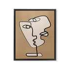 Interwoven Faces 6 Framed Canvas Print Gallery Image 6