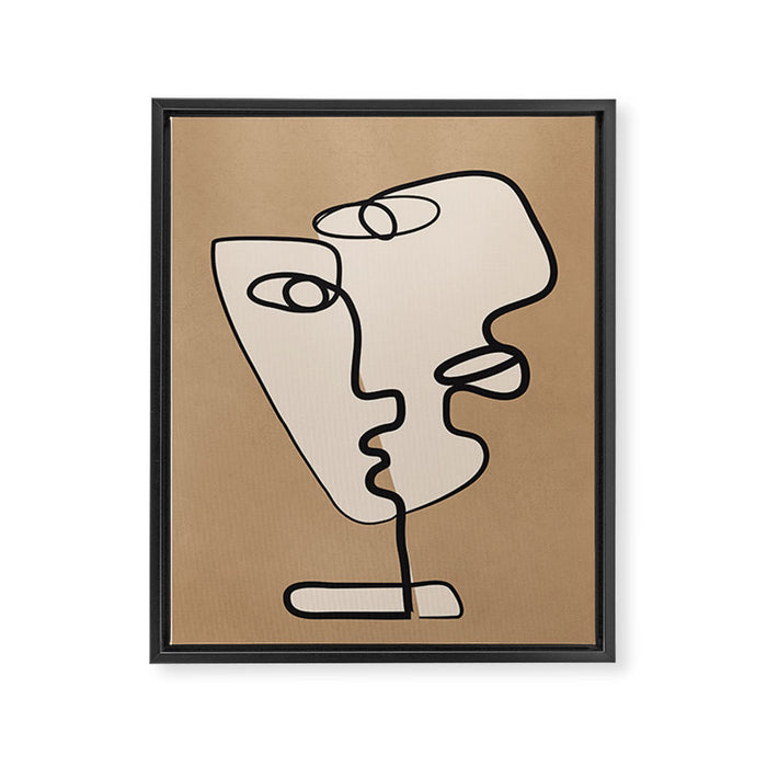Interwoven Faces 6 Framed Canvas Print Gallery Image 1
