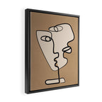 Interwoven Faces 6 Framed Canvas Print Gallery Image 2