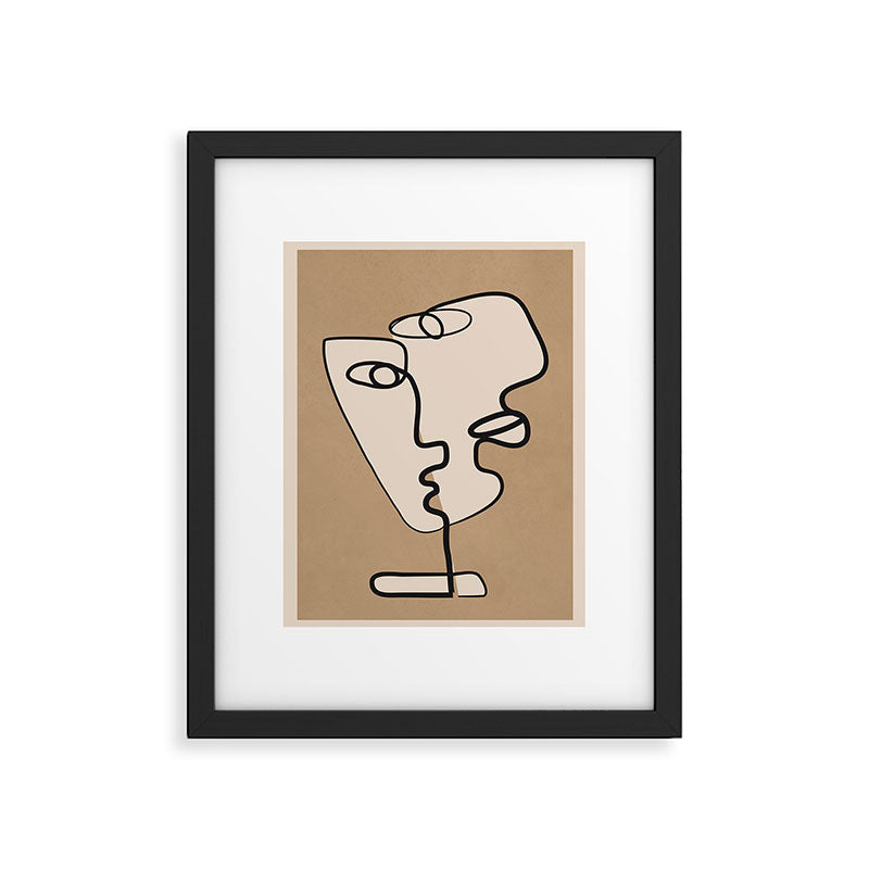 Interwoven Faces 6 Framed Art Print Gallery Image 5