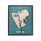 Interwoven Faces 7 Framed Canvas Print Gallery Image 6