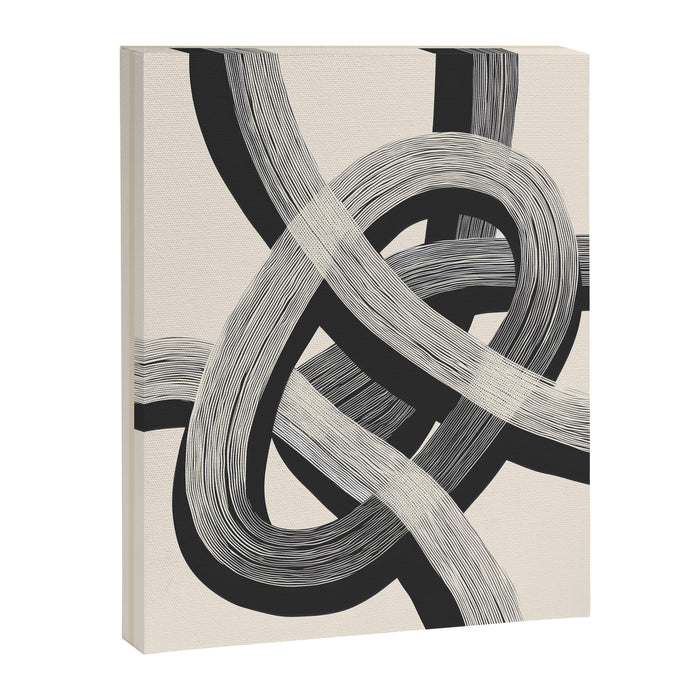 Interwoven Lines Abstract Art 1 Canvas Print Gallery Image 1