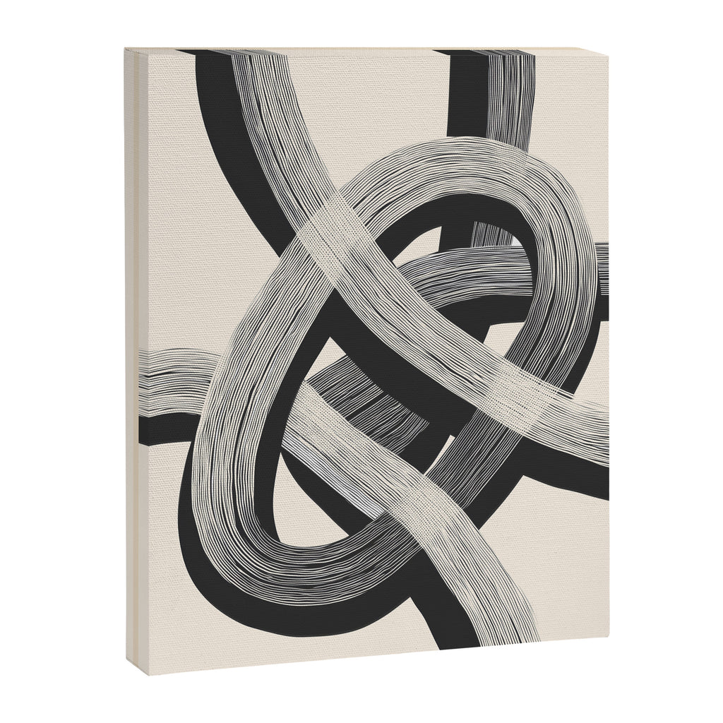 Interwoven Lines Abstract Art 1 Canvas Print Gallery Image 6