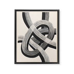 Interwoven Lines Abstract Art 1 Framed Canvas Print Gallery Image 6