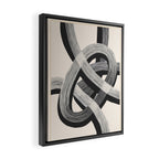 Interwoven Lines Abstract Art 1 Framed Canvas Print Gallery Image 2