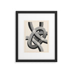 Interwoven Lines Abstract Art 1 Framed Art Print Gallery Image 5