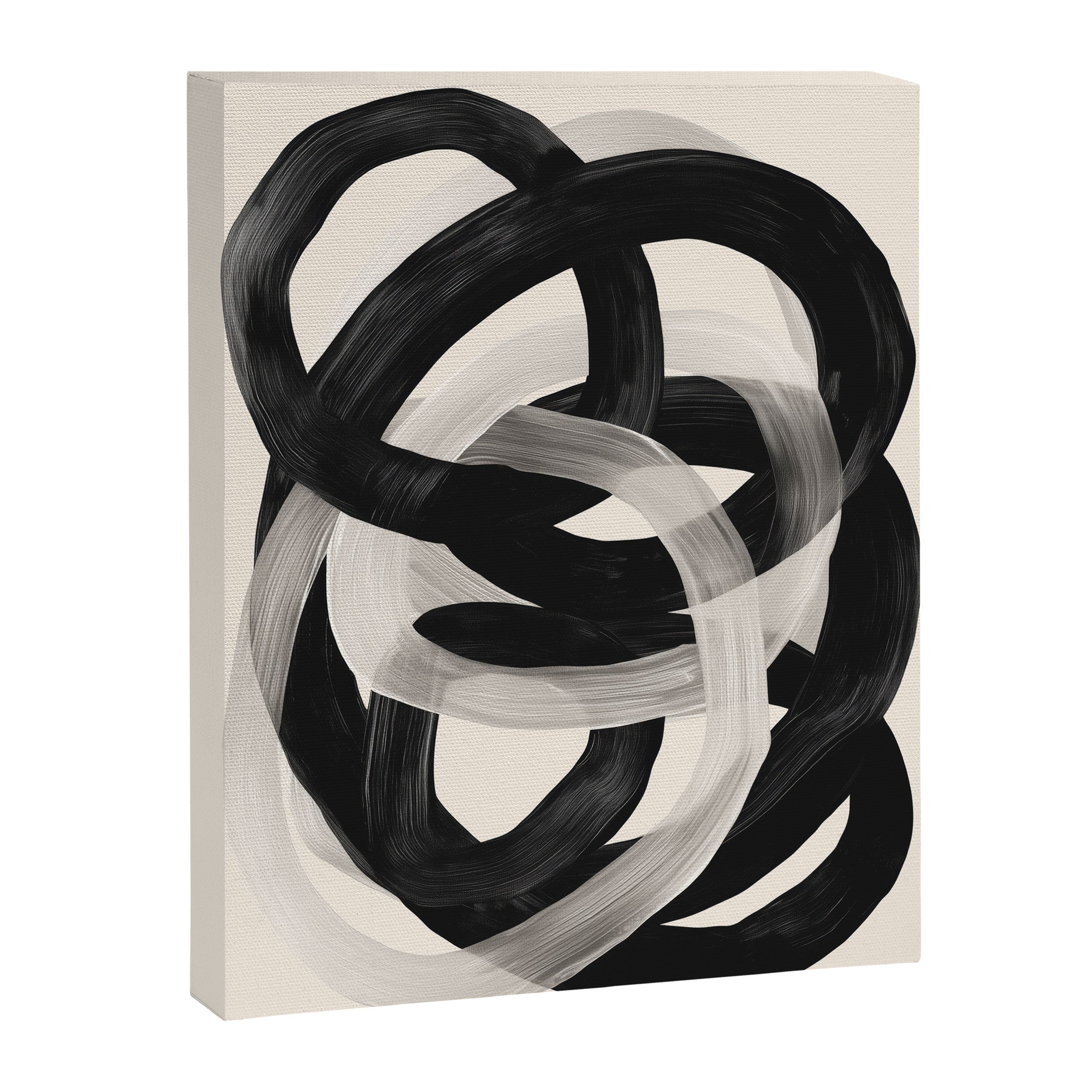 Interwoven Lines Abstract Art 2 Canvas Print Gallery Image 6