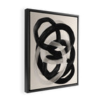 Interwoven Lines Abstract Art 2 Framed Canvas Print Gallery Image 2