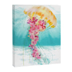 Jellyfish with Flowers Canvas Print Gallery Image 6