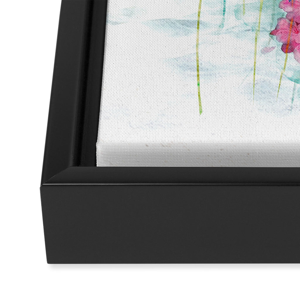 Jellyfish with Flowers Framed Canvas Print Gallery Image 3