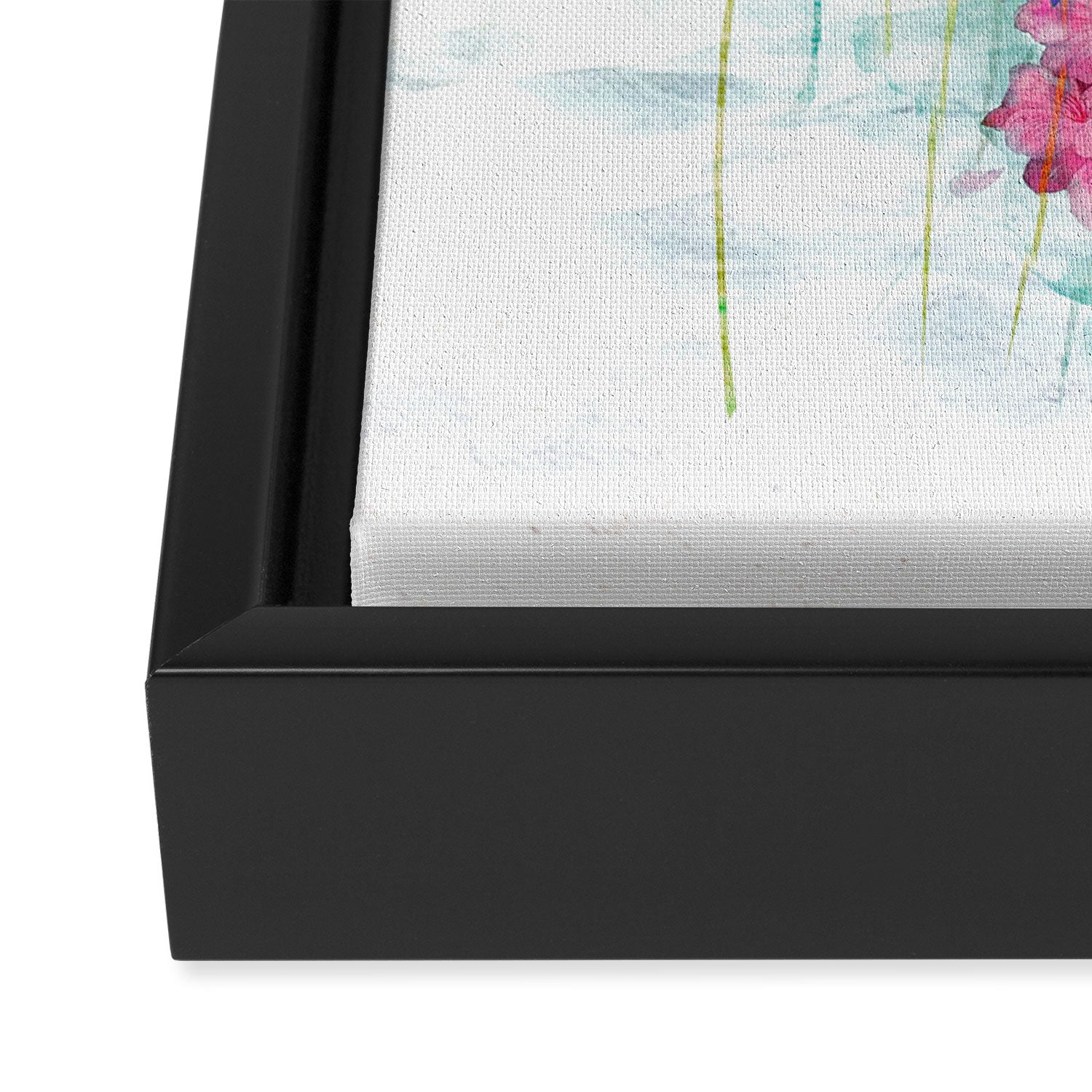 Jellyfish with Flowers Framed Canvas Print Gallery Image 3
