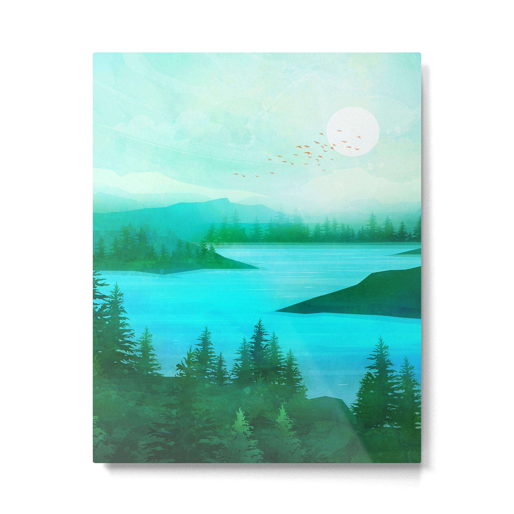 Lake Morning Metal Print Gallery Image 6