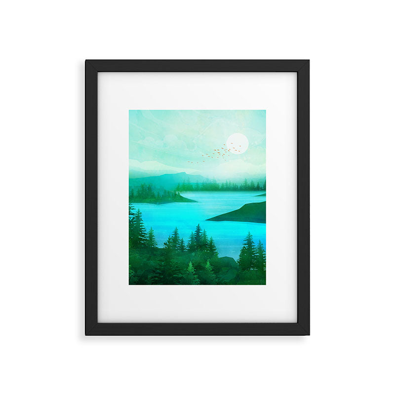 Lake Morning Framed Art Print Gallery Image 6
