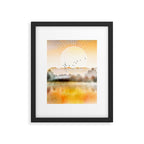 Lake Sunrise Framed Art Print Gallery Image 6
