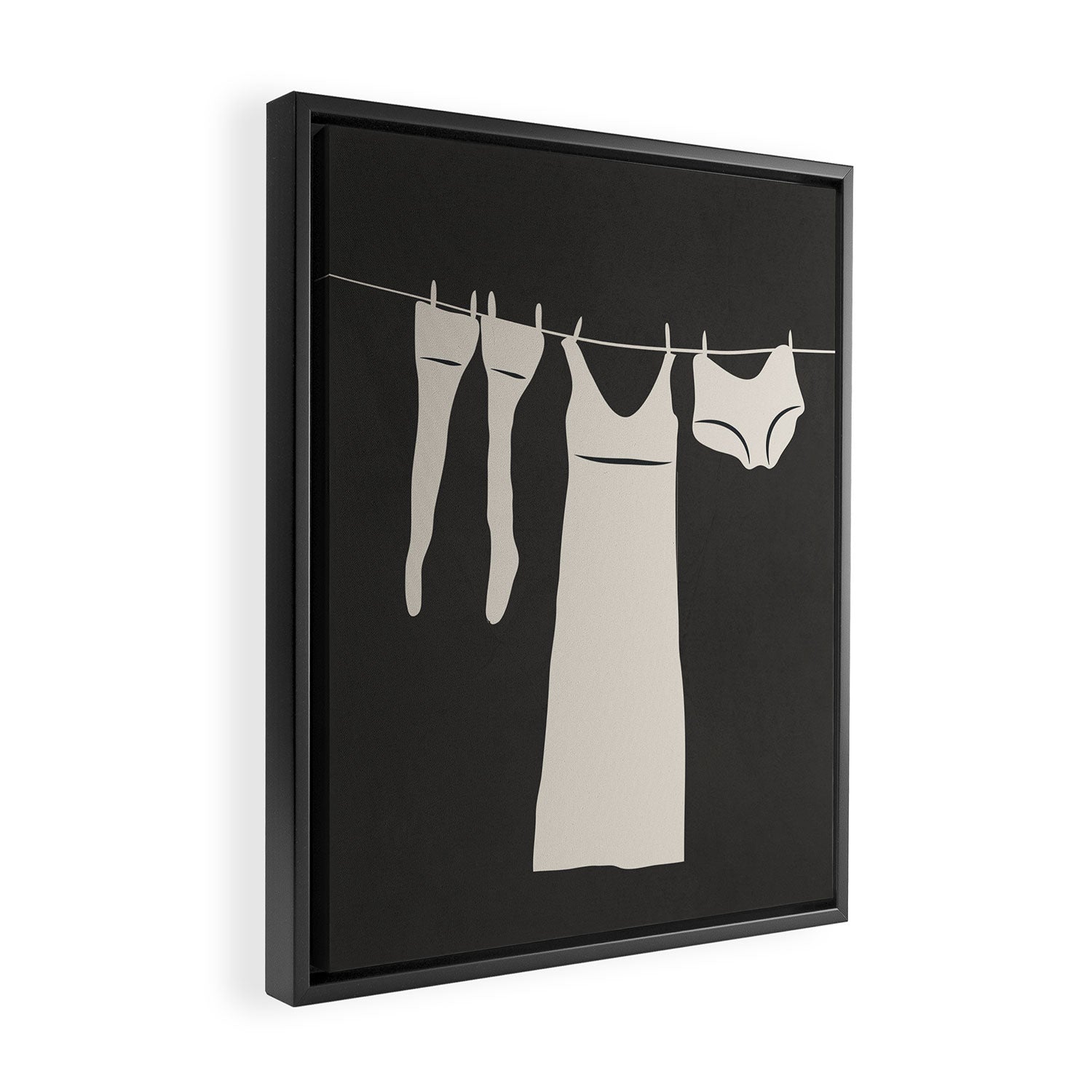 Laundry day Framed Canvas Print Gallery Image 2