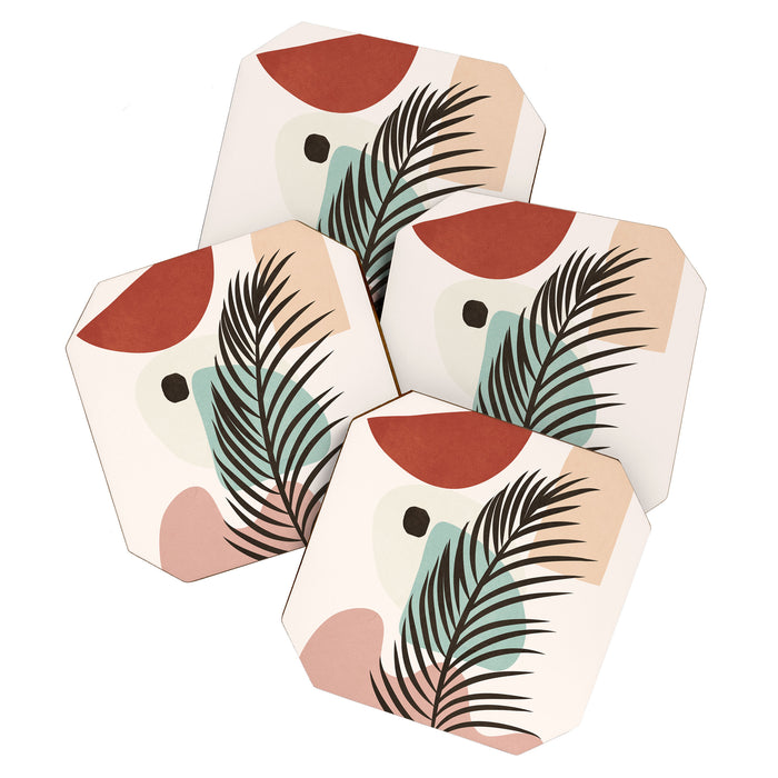 Leaf Design 02 Coaster Gallery Image 1