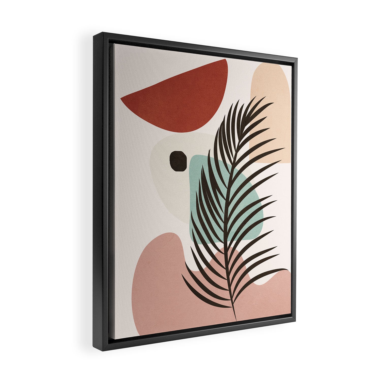 Leaf Design 02 Framed Canvas Print Gallery Image 2