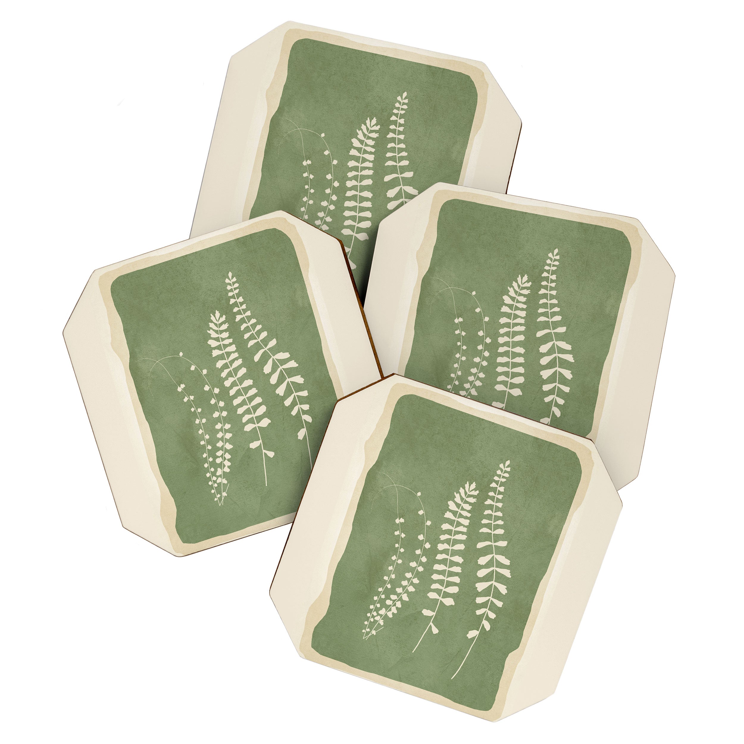Leaf Design 17 Coaster Gallery Image 1