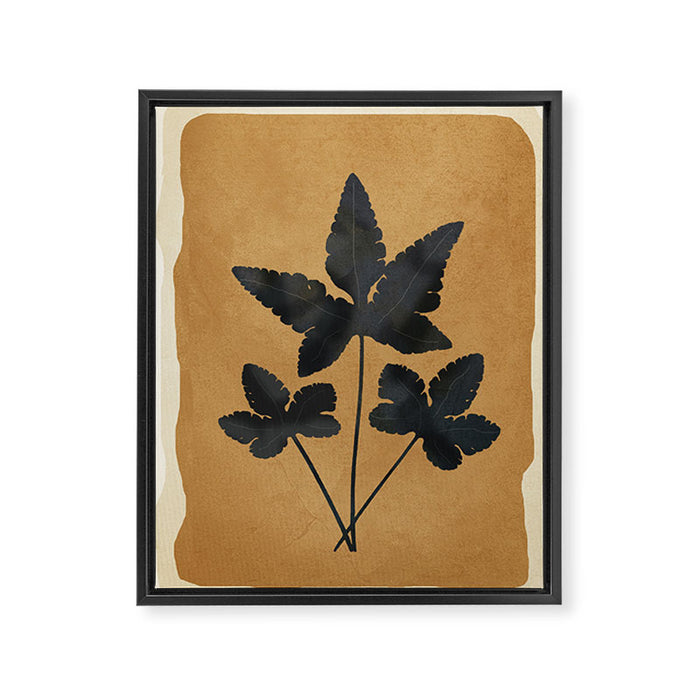 Leaf Design 8 Framed Canvas Print Gallery Image 1
