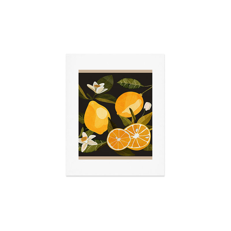 Lemons Botanical Art 1 Art Print Gallery Image 1