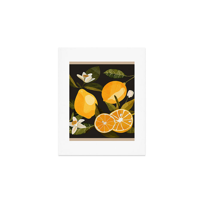 Lemons Botanical Art 1 Art Print Gallery Image 1