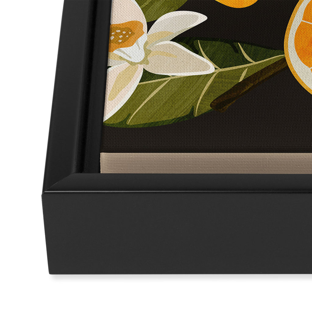 Lemons Botanical Art 1 Framed Canvas Print Gallery Image 3