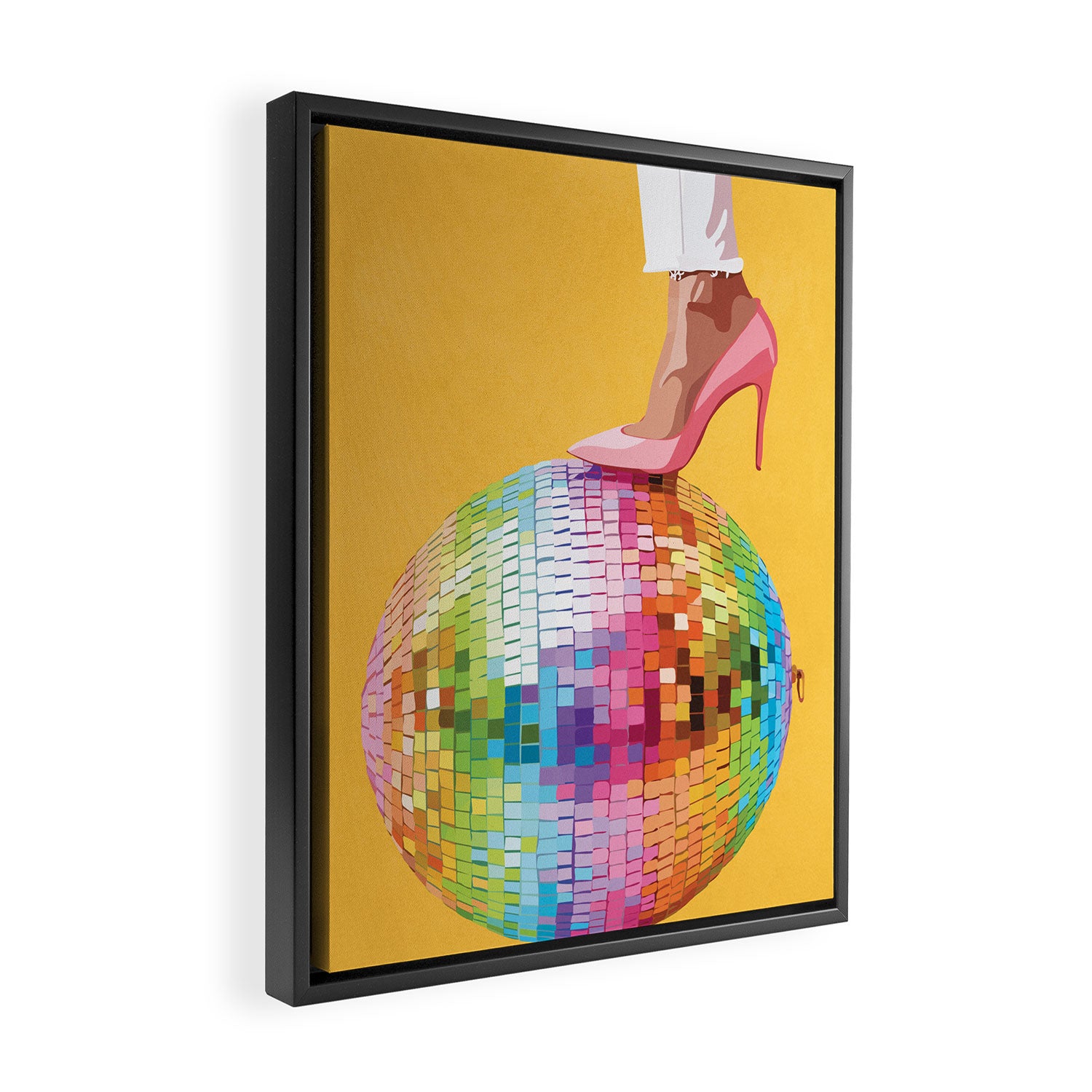 Lights of the Disco 2 Framed Canvas Print Gallery Image 2