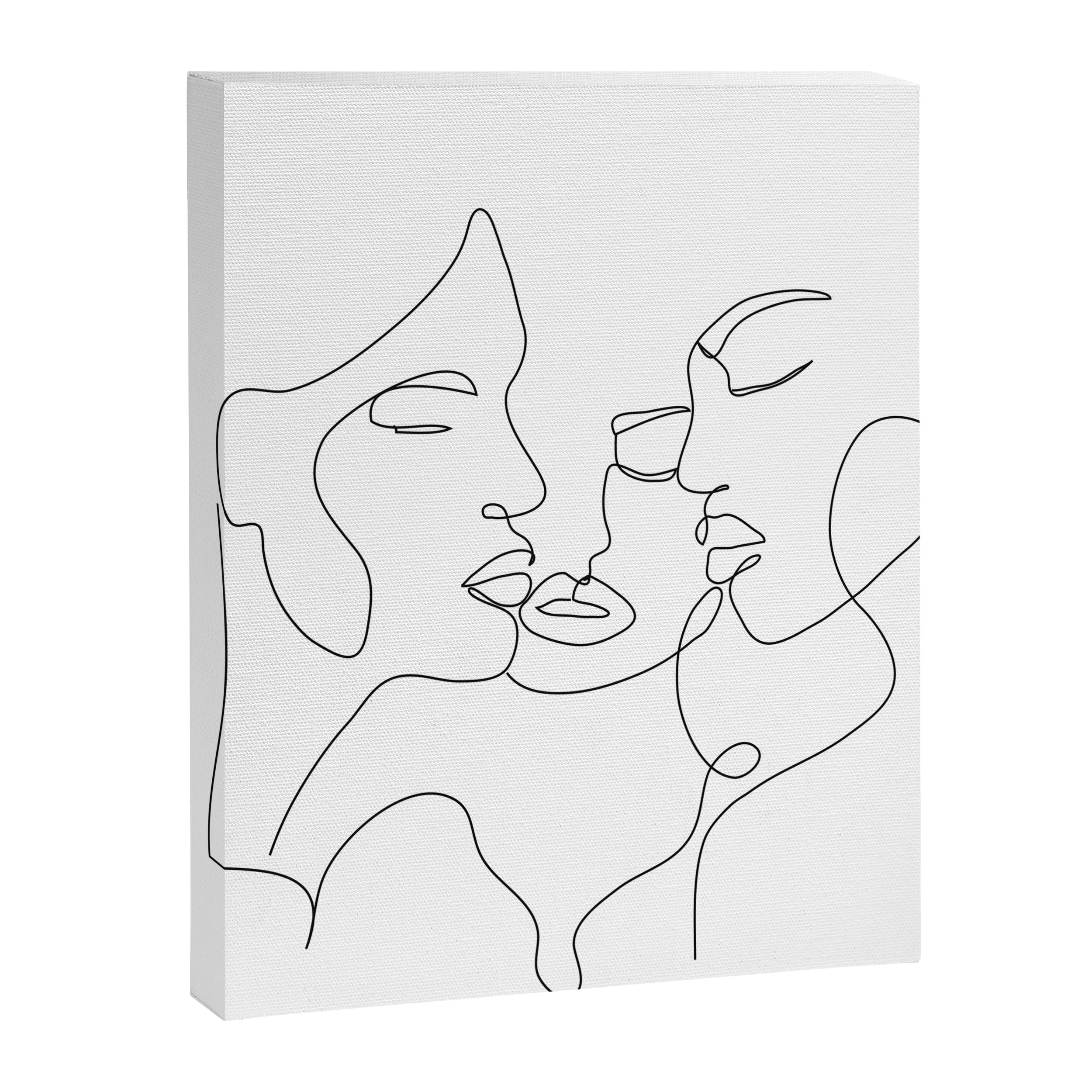 Line Faces 01  Canvas Print Gallery Image 8