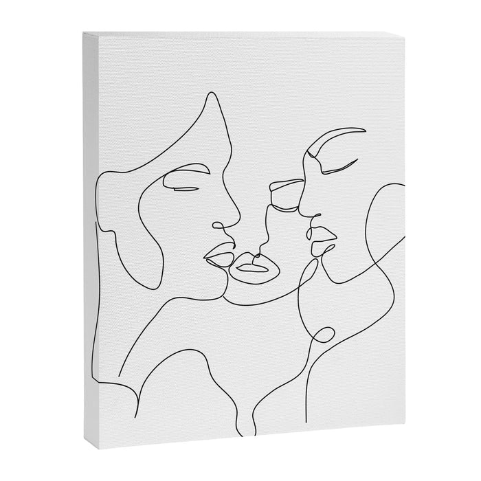 Line Faces 01  Canvas Print Gallery Image 1