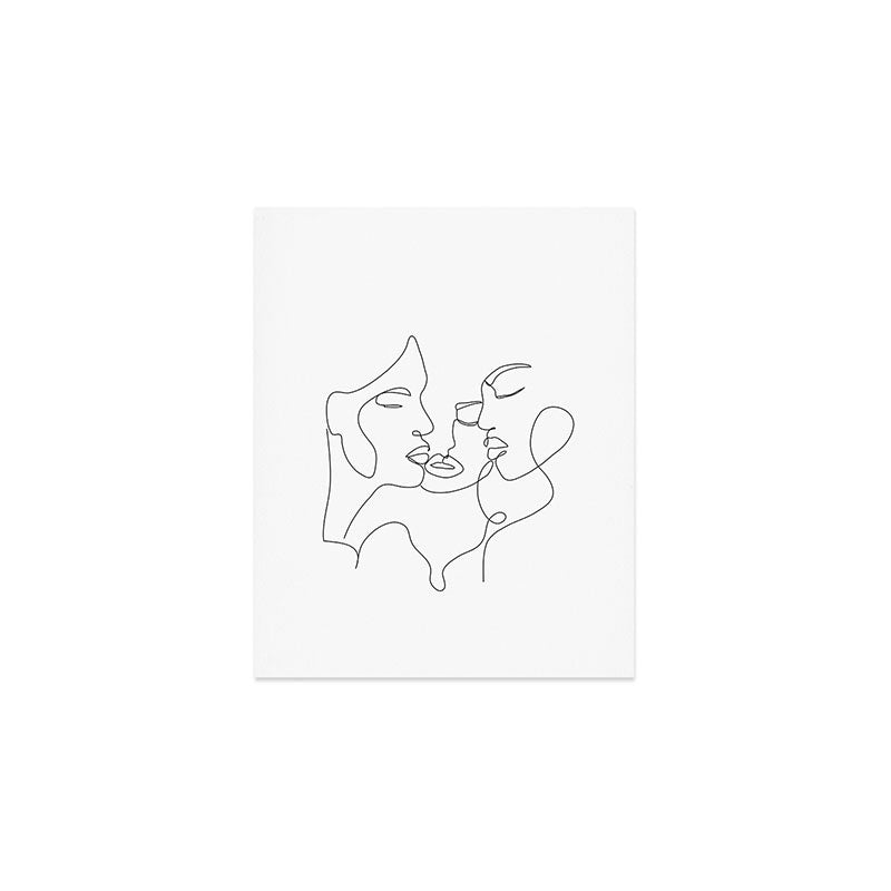 Line Faces 01  Art Print Gallery Image 1