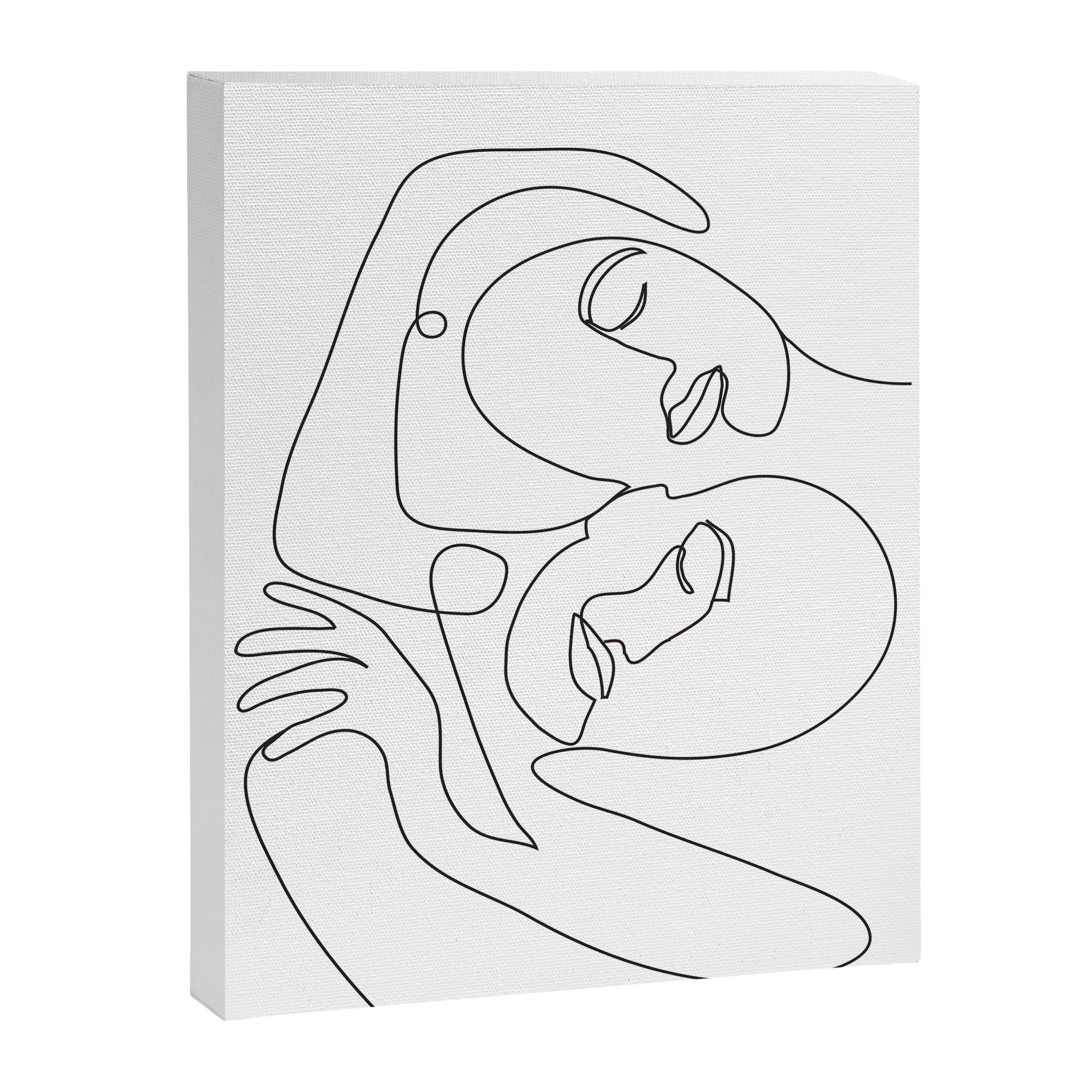 Line Faces 03 Canvas Print Gallery Image 6