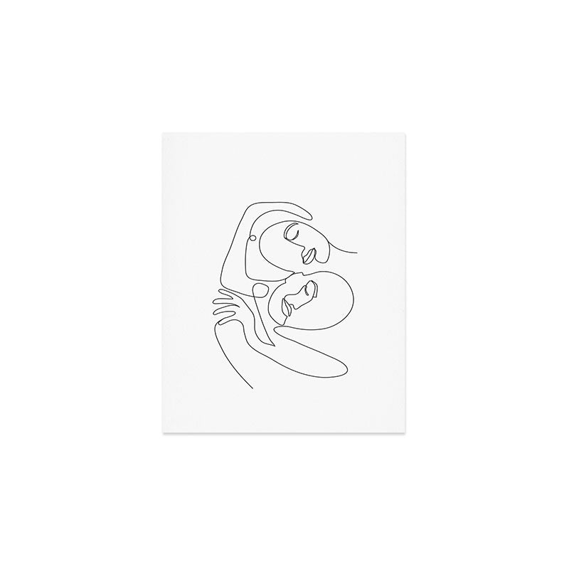 Line Faces 03 Art Print Gallery Image 1