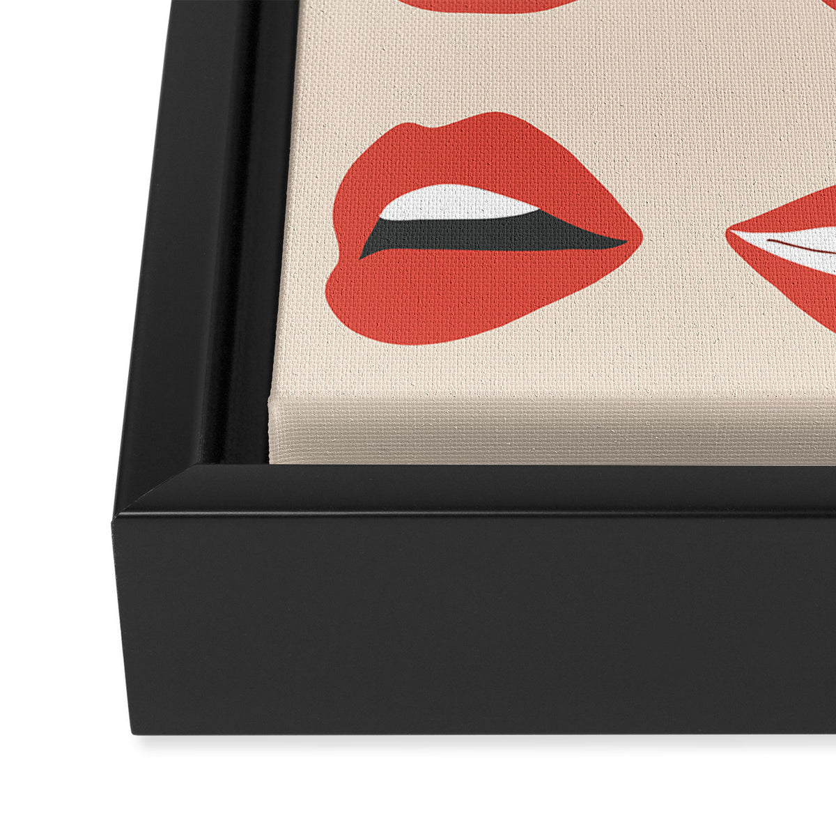 Lips III Framed Canvas Print Gallery Image 3