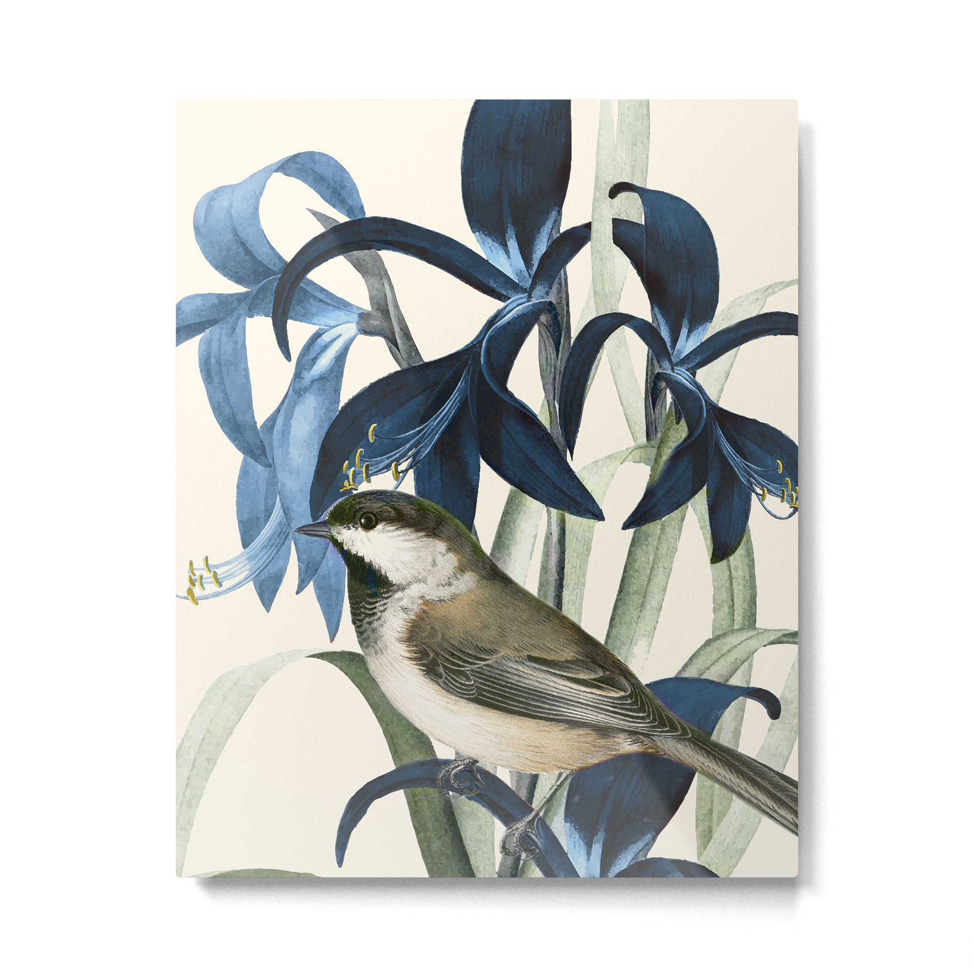 Little Bird and Flowers II Metal Print Gallery Image 4