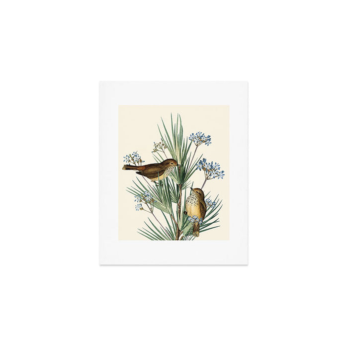 Little Birds and Flowers III Art Print Gallery Image 1