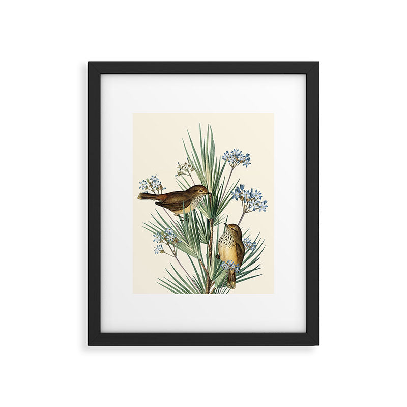 Little Birds and Flowers III Framed Art Print Gallery Image 5
