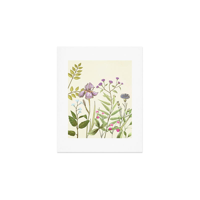 Little Blooming Wildflowers Art Print Gallery Image 1